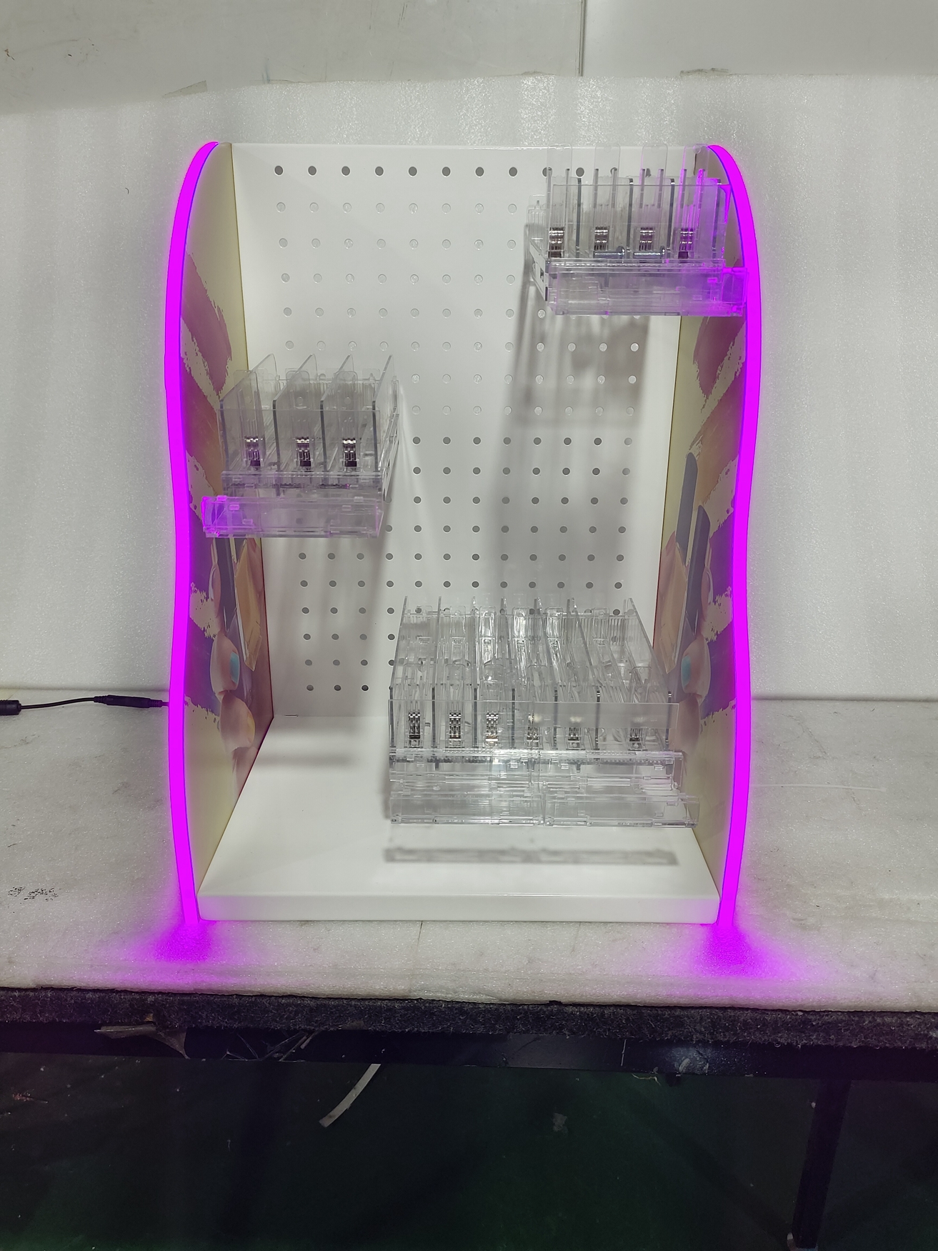 LED - Lit Acrylic Nail Polish Display Stand