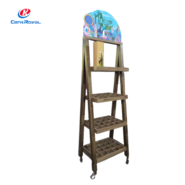 Gỗ 4 - Tầng A - Gi&aacute; trưng b&agrave;y khung: Kệ c&oacute; đế lăn & dạng lưới d&agrave;nh cho b&aacute;n lẻ