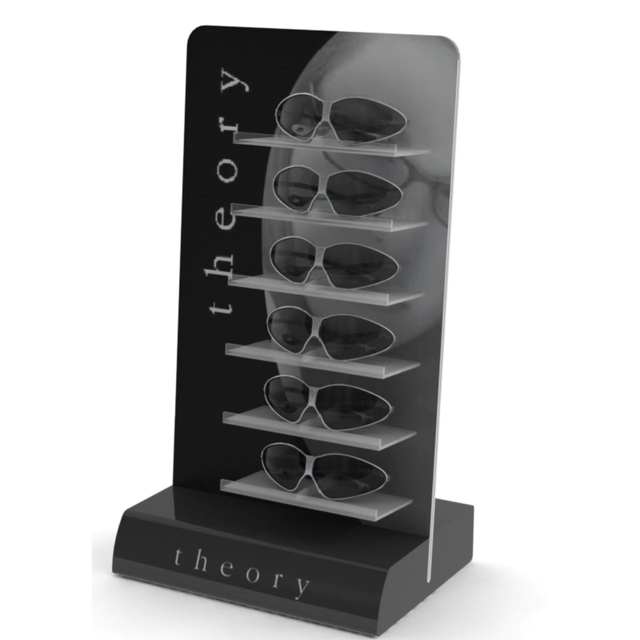 Pr&eacute;sentoir de lunettes de soleil &agrave; plusieurs niveaux en acrylique&nbsp;: pr&ecirc;t pour une marque personnalis&eacute;e